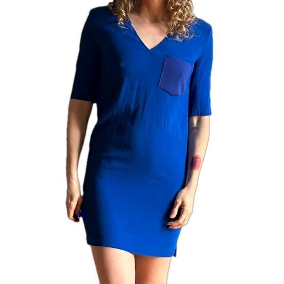 Sandro Dresses & Skirts - Sandro Electric Blue Tee Shirt Mini Dress